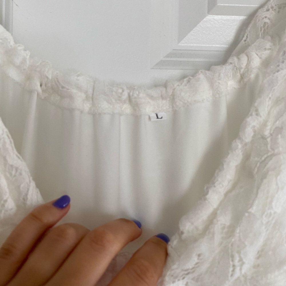 Off The Shoulder White Maxi